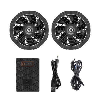 12V जैकेट कूलिंग फैन 6700mAh एयर कंडीशनिंग सूट फैन