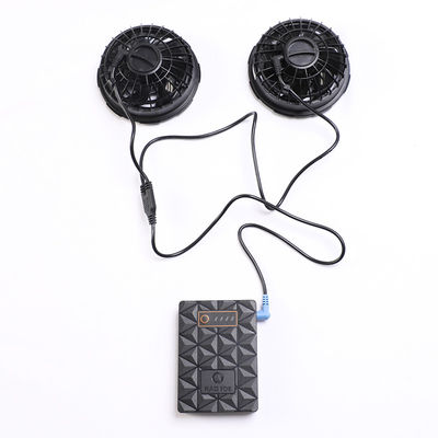 12V जैकेट कूलिंग फैन 6700mAh एयर कंडीशनिंग सूट फैन