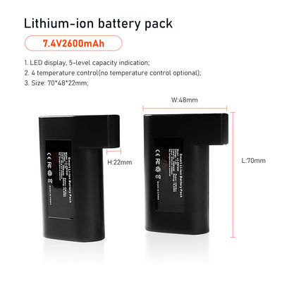 गर्म दस्ताने के लिए 7.4V 2S1P बैटरी पैक 2600mah इलेक्ट्रिक कपड़े सहायक