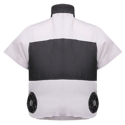 6700mAh बैटरी के साथ लाइट ग्रे ब्लैक कूलिंग फैन वेस्ट S/M/L/XL/XXL/XXXL ऑप्टिकल