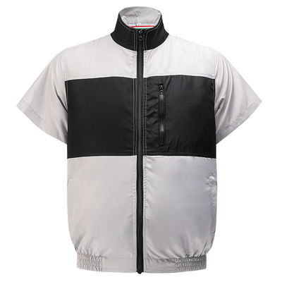 6700mAh बैटरी के साथ लाइट ग्रे ब्लैक कूलिंग फैन वेस्ट S/M/L/XL/XXL/XXXL ऑप्टिकल